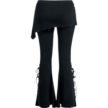 URBAN FASHION - 2in1 Boot-Cut Leggings with Micro Slant Skirt – product image 2 of 3