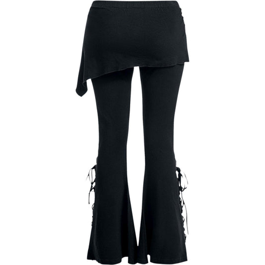 URBAN FASHION - 2in1 Boot-Cut Leggings with Micro Slant Skirt – product image 2 of 3