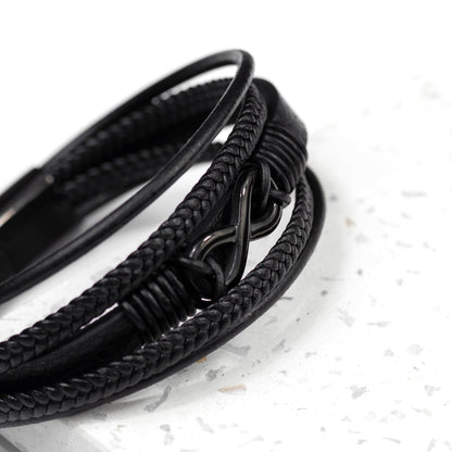 Personalised Men’s Infinity Leather Bracelet – product image 6