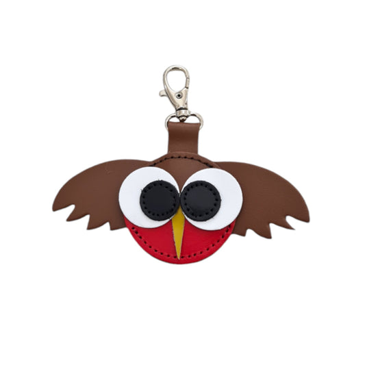 Robin Handmade Leather Bag Charm – product image 1 of 2