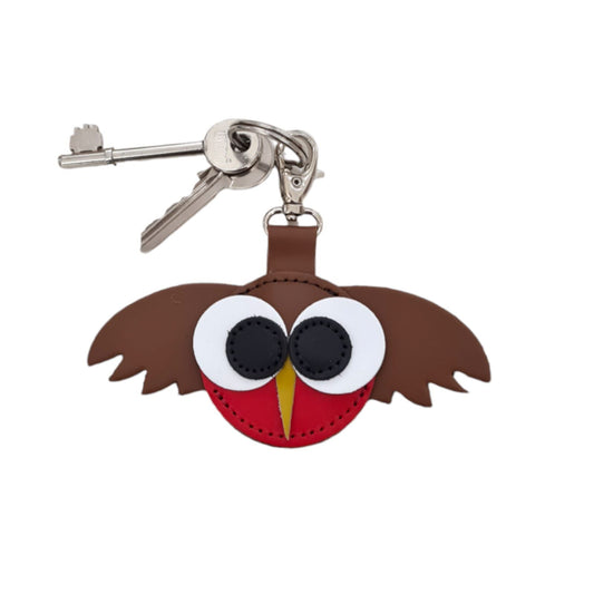 Robin Handmade Leather Bag Charm – product image 2 of 2