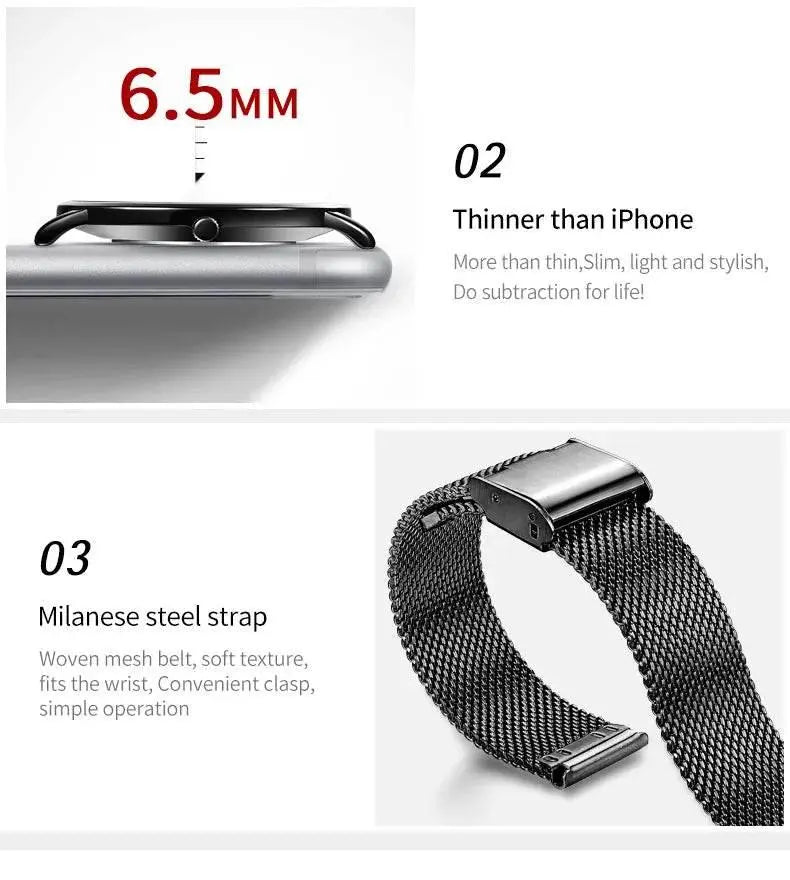 Simplicity Mesh Belt Couple Watches – product image 7 of 10