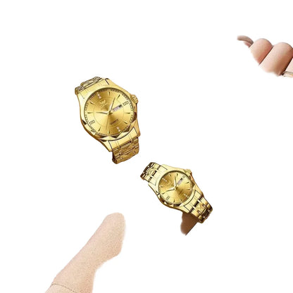 Golden Stainless Steel Couple Watches – product image 3 of 10