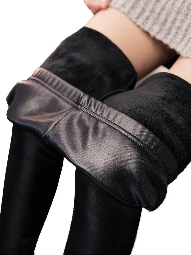 Black Leather Winter Pants – product image 1 of 7