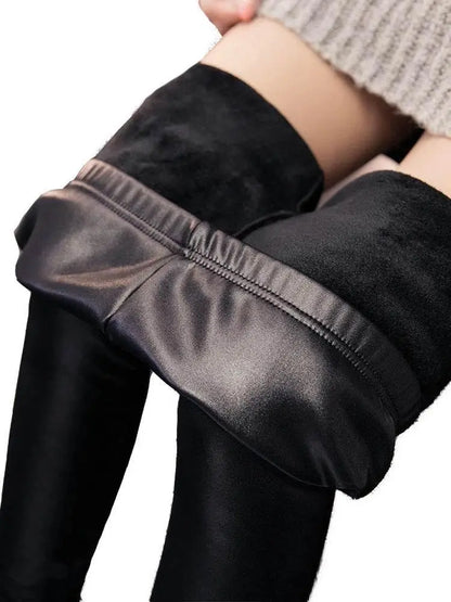 Black Leather Winter Pants – product image 1 of 7