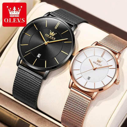 Simplicity Mesh Belt Couple Watches – product image 8 of 10