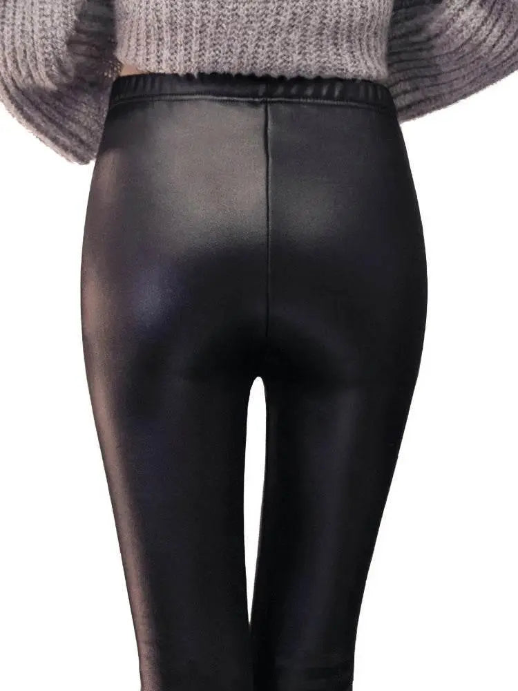 Black Leather Winter Pants – product image 5 of 7