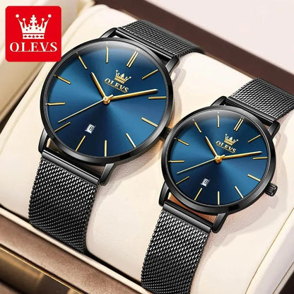 Simplicity Mesh Belt Couple Watches – product image 9 of 10