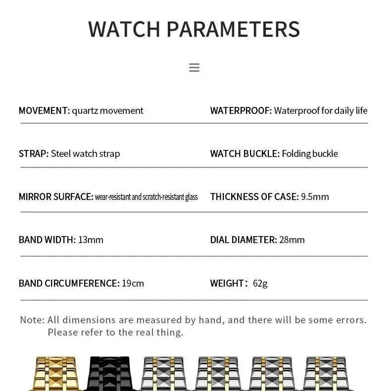Golden Stainless Steel Couple Watches – product image 5 of 10