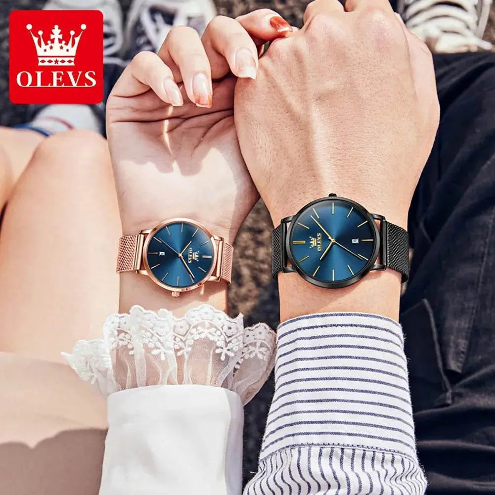Simplicity Mesh Belt Couple Watches – product image 4 of 10