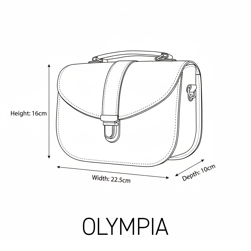 Olympia Handmade Leather Bag - Chestnut - product image 7 of 7