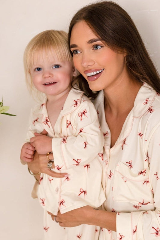 Mini COZY Rosy Ribbon Pyjamas Set – product image 1 of 10