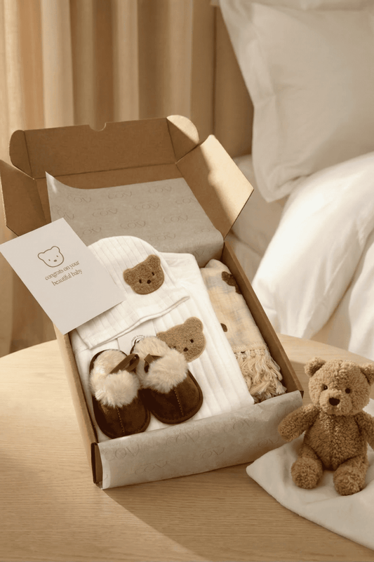 The Cozy Boucle Baby Bear Personalised Gift Box – product image 1 of 7