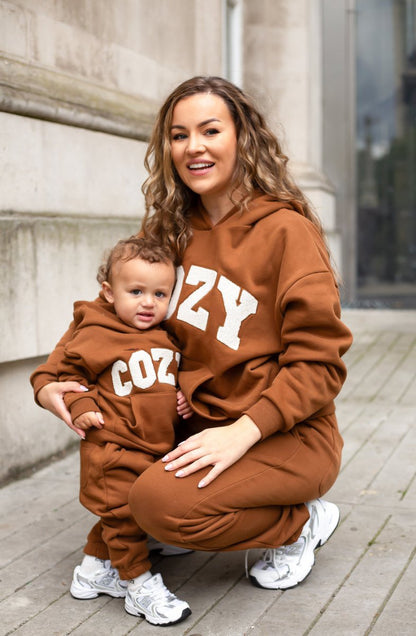 COZY Mini Tracksuit Brown Sets – product image 6 of 10