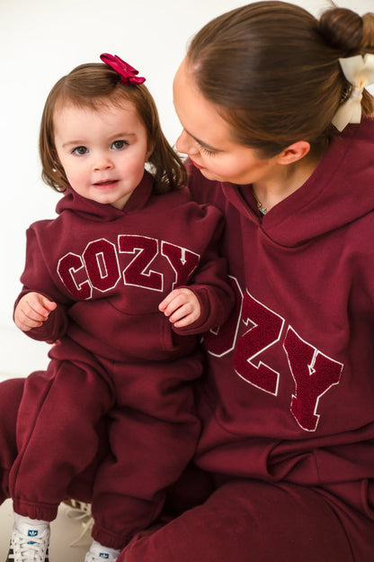 COZY Adult Tracksuit Burgundy Set – product image 5 of 6