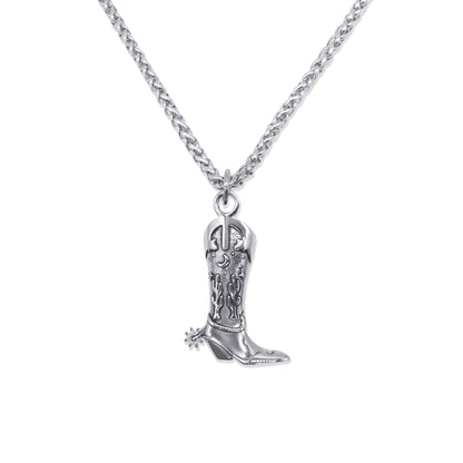 Cowboy Boot Pendant Necklace – product image 1