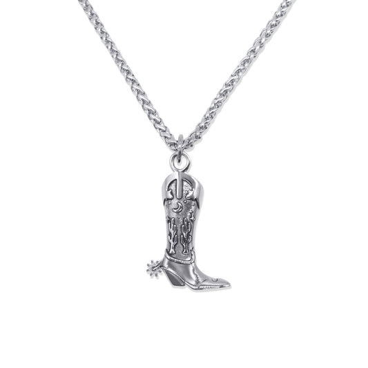 Cowboy Boot Pendant Necklace – product image 1
