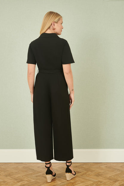 Yumi Black Utility Relaxed Fit Jumpsuit – product image 3 of 5