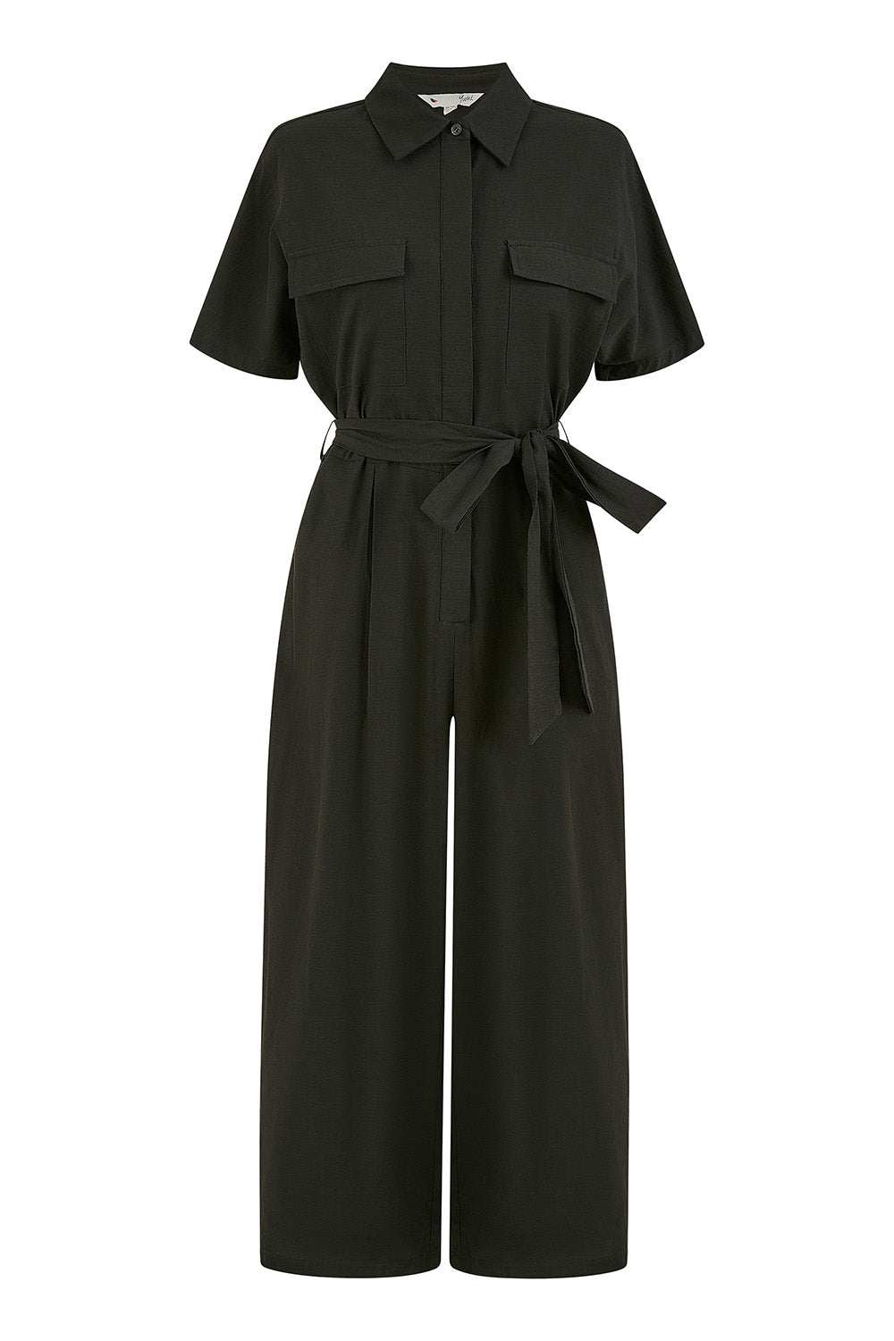 Yumi Black Utility Relaxed Fit Jumpsuit – product image 4 of 5