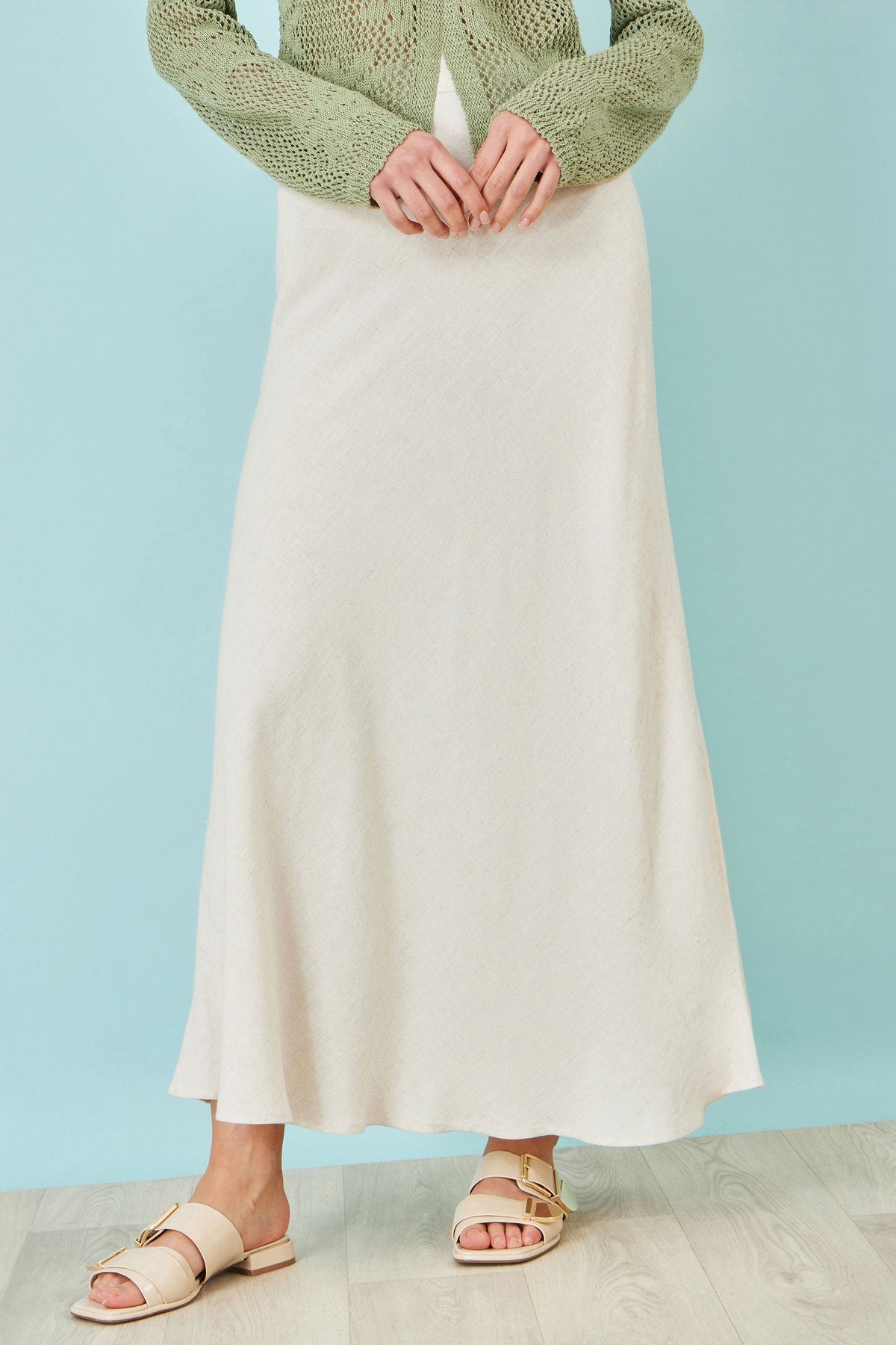 Yumi Natural Viscose Maxi Skirt – product image 2