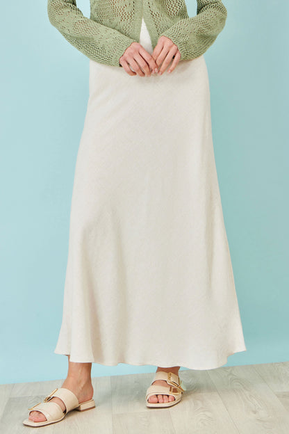 Yumi Natural Viscose Maxi Skirt – product image 2