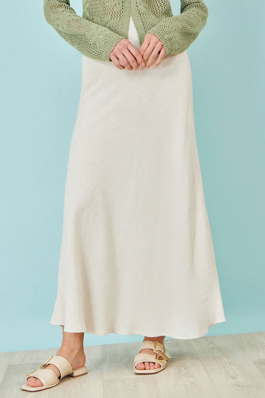 Yumi Natural Viscose Maxi Skirt – product image 2