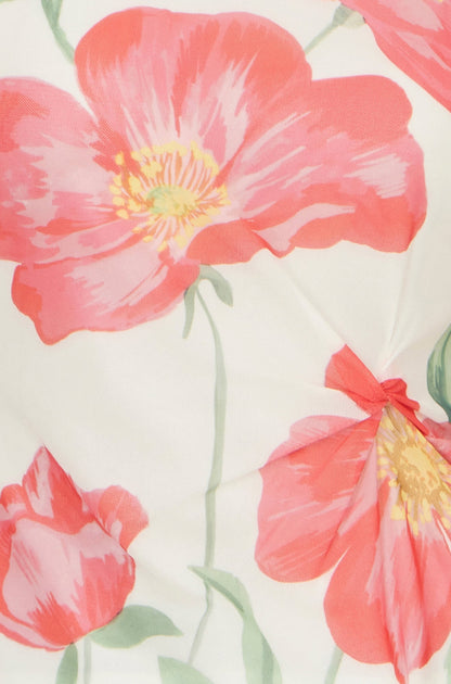 Yumi Ivory Poppy Print Mesh Top – product image 5