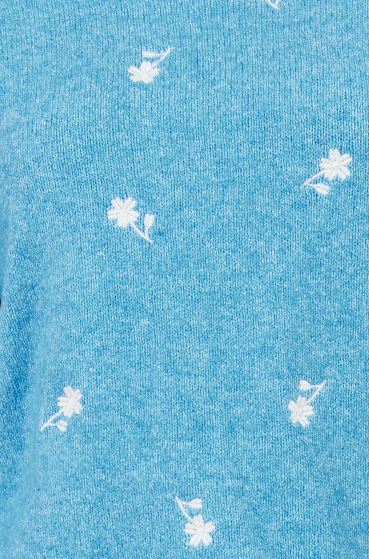 Yumi Blue Daisy Embroidered Relaxed Jumper – product image 6 of 6