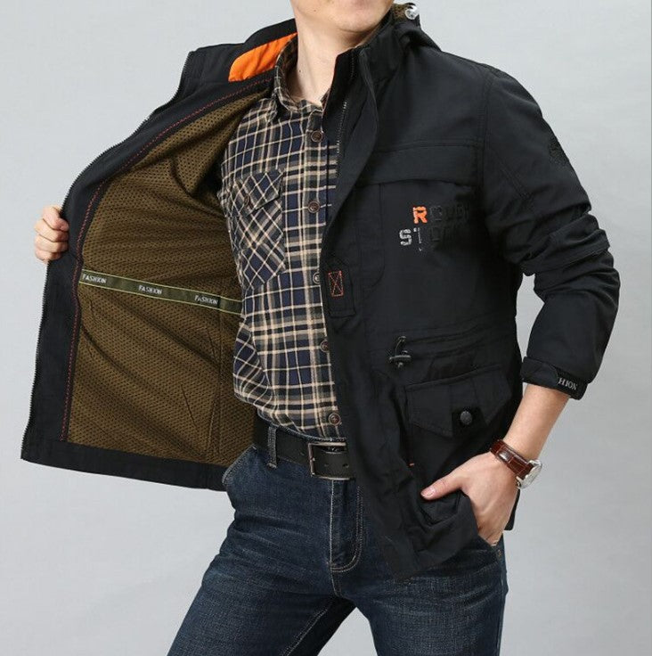 Men's Longline Hooded Outdoor Jacket – product image 1