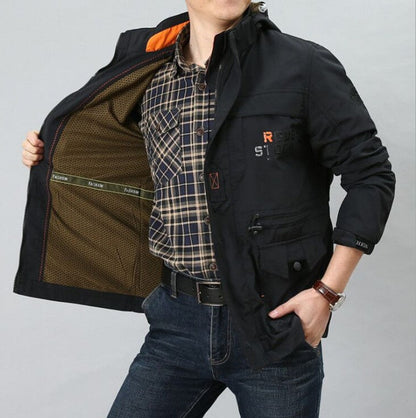 Men's Longline Hooded Outdoor Jacket – product image 1