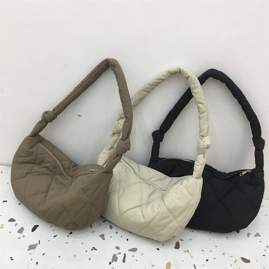 Rhombic Quilted Shoulder Bag – product image 1