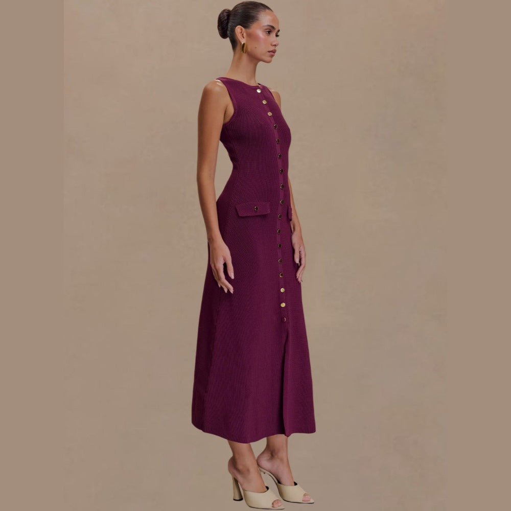 Knitted Elegant Sleeveless Dress For Women - product image 4 of 9