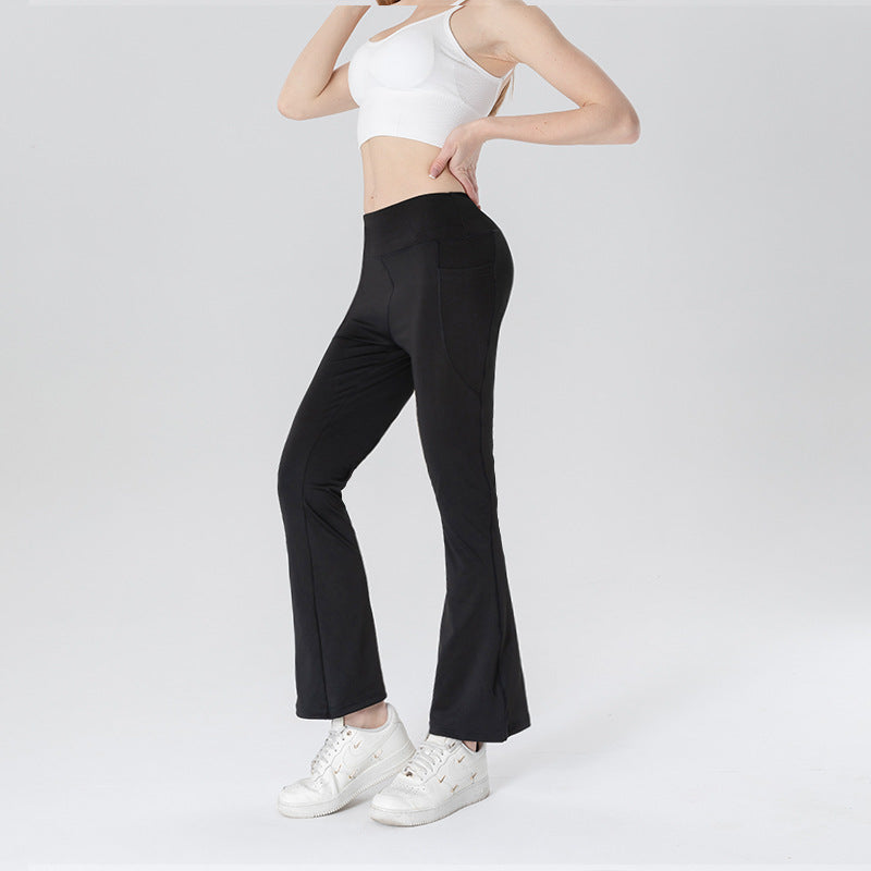 Women's cropped bootcut trousers with pockets - product image 3 of 14