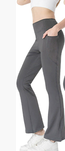 Women's cropped bootcut trousers with pockets - product image 6 of 14