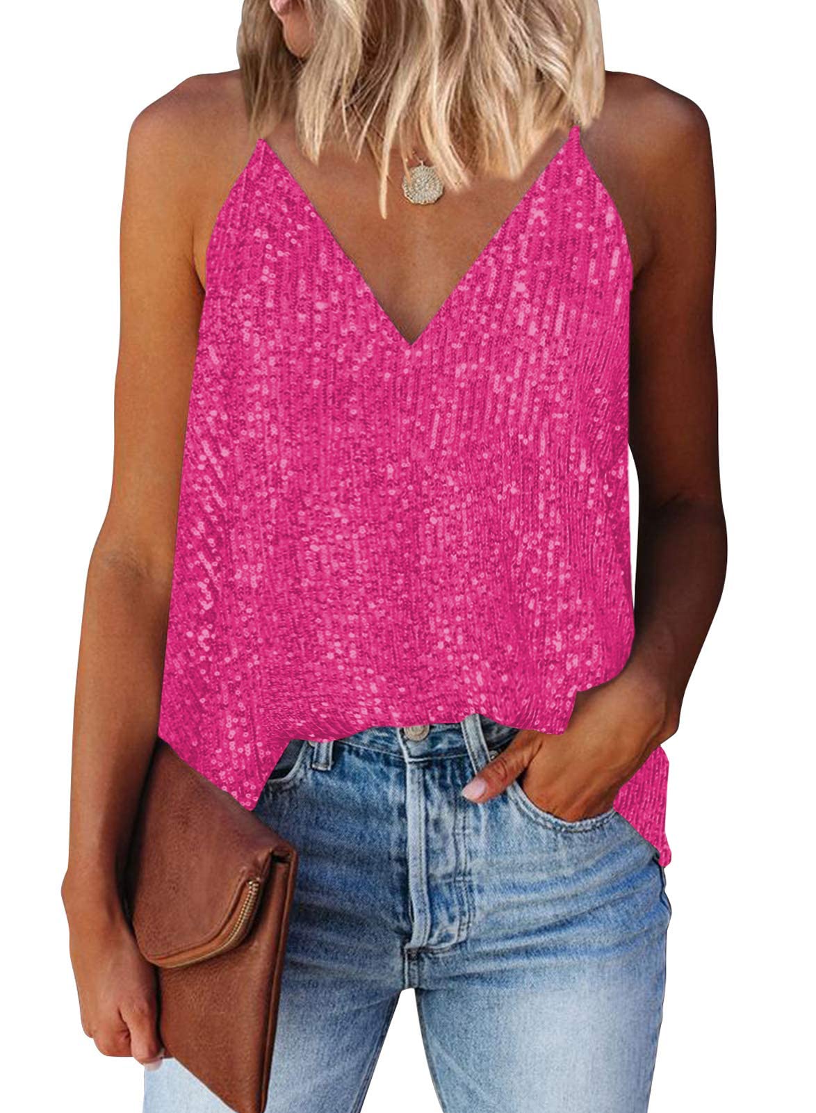 Women's Sequin V-Neck Camisole Top – product image 8
