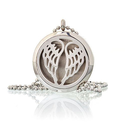 Aromatherapy Diffuser Necklace - Angel Wings 30mm – product image 1 of 5