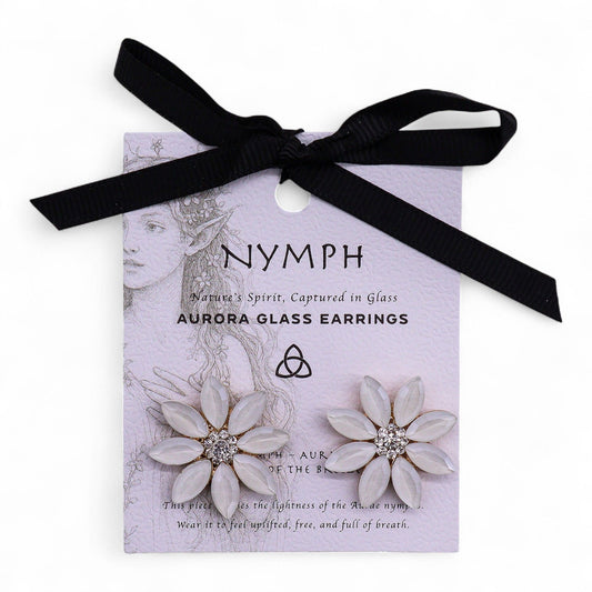 Pearl - Vintage Glass - Flowers - Earrings – product image 2 of 7
