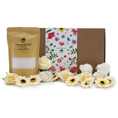 Salt Soak & Soap Flower Gift Set - Eucalyptus, Ginger & Black Pepper – product image 8 of 9