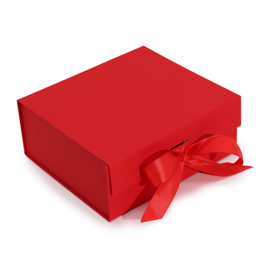 Flat Pack Gift Box - Medium Square (20x18.2x8cm) - Red – product image 1 of 6