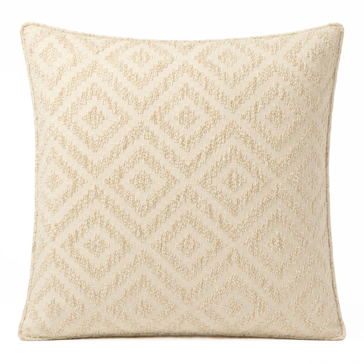 Classic Cushion Cover - Neutral Geo Creme - 60 x 60cm - Jumbo Style