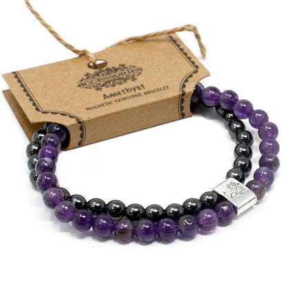 Magnetic Gemstone Bracelet - Amethyst – product image 6 of 7