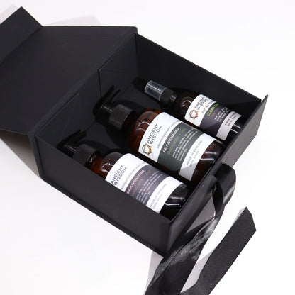 Flat Pack Gift Box - Medium Square (20x18.2x8cm) - Black – product image 3 of 6