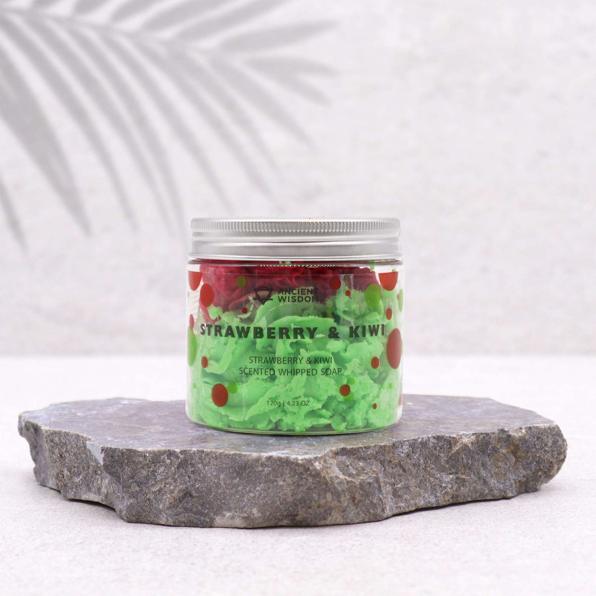 Strawberry & Kiwi Whipped Soap 120g – product image 1 of 3