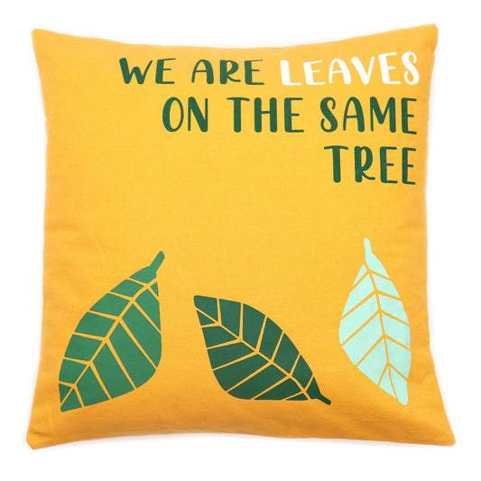 Set of 3 We Are Leaves Cotton Cushion Covers – 45 x 45cm
