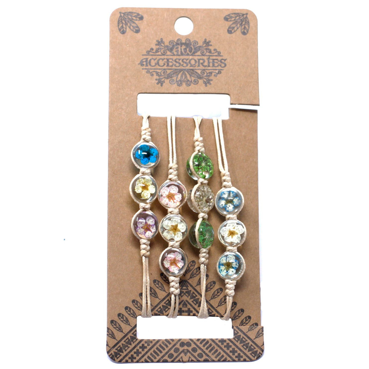 Pressed Flowers - Tri-Flower Bracelet – product image 1 of 4
