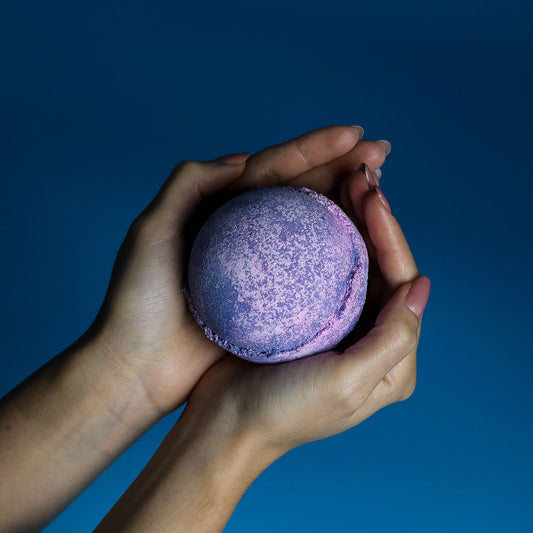 Set of 3 Yorkshire Violet Bath Bombs – product image 2 of 3