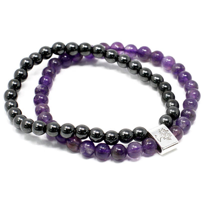 Magnetic Gemstone Bracelet - Amethyst – product image 5 of 7