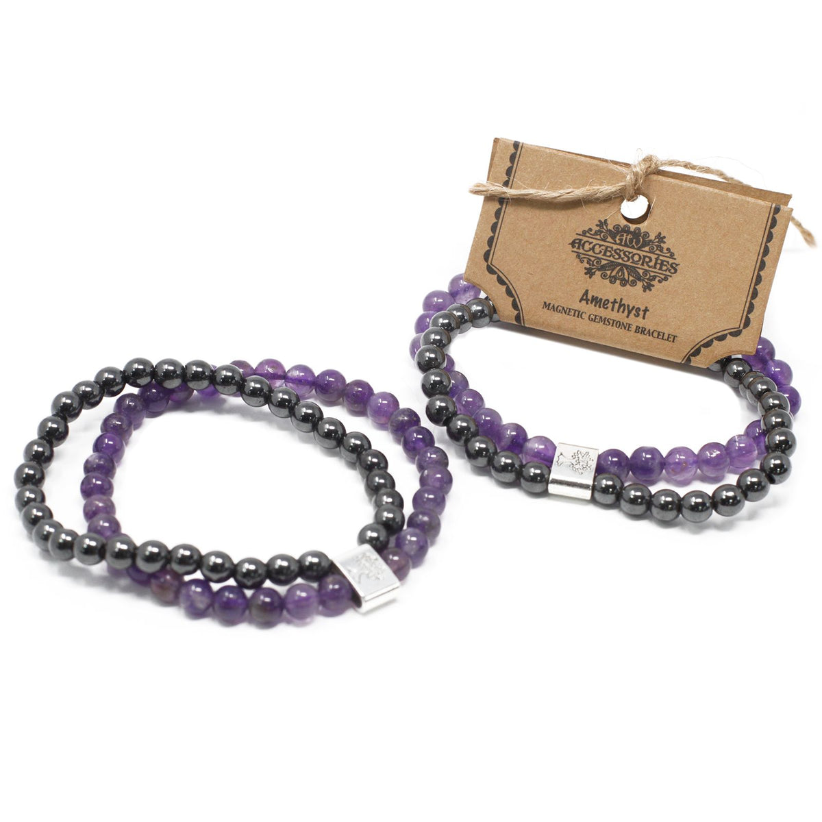Magnetic Gemstone Bracelet - Amethyst – product image 4 of 7