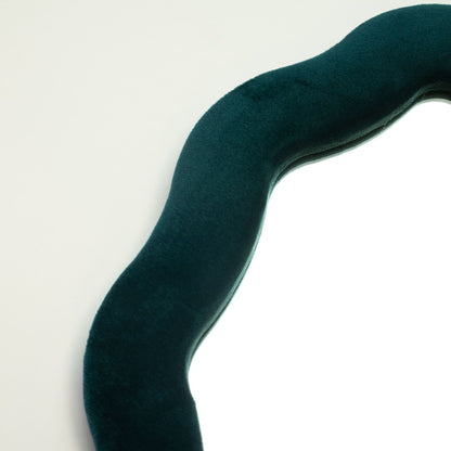 Soft Squiggly Mirror – Oval Pebble – Royal Teal (20.5x32.5x2.3cm) – product image 1 of 6