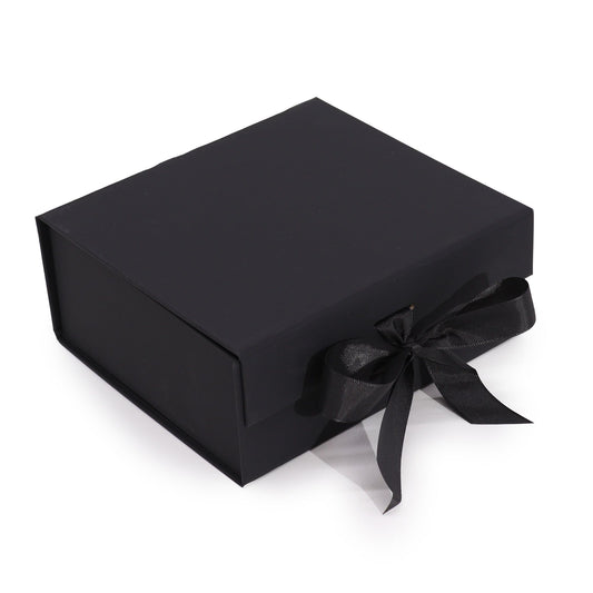 Flat Pack Gift Box - Medium Square (20x18.2x8cm) - Black – product image 2 of 6